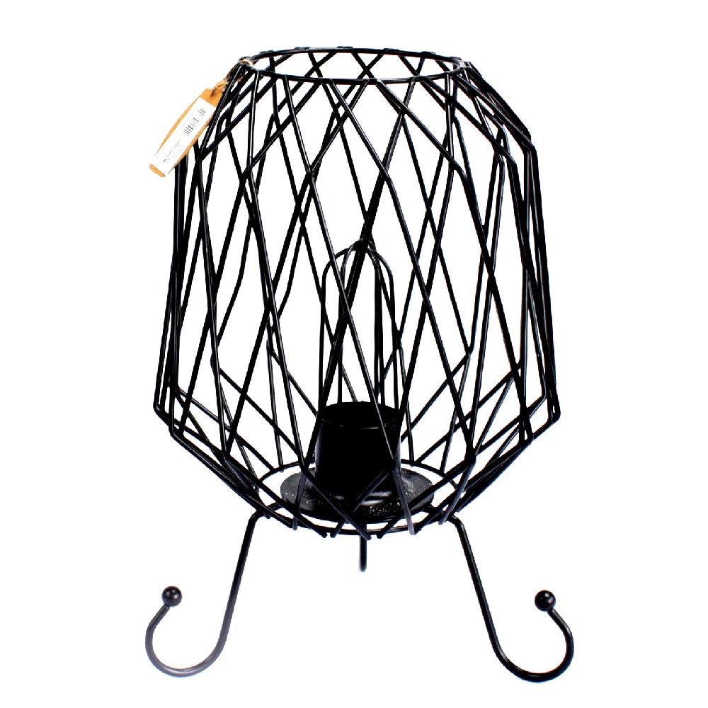 Mesh Salt Rock Brazier White Salt Chunks Cable & Bulb