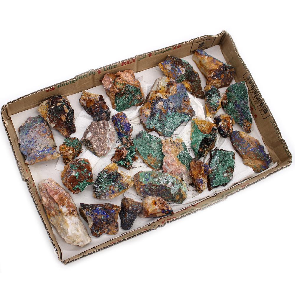 Mineral Specimens - Azurite Malachite (approx 20 Pieces)