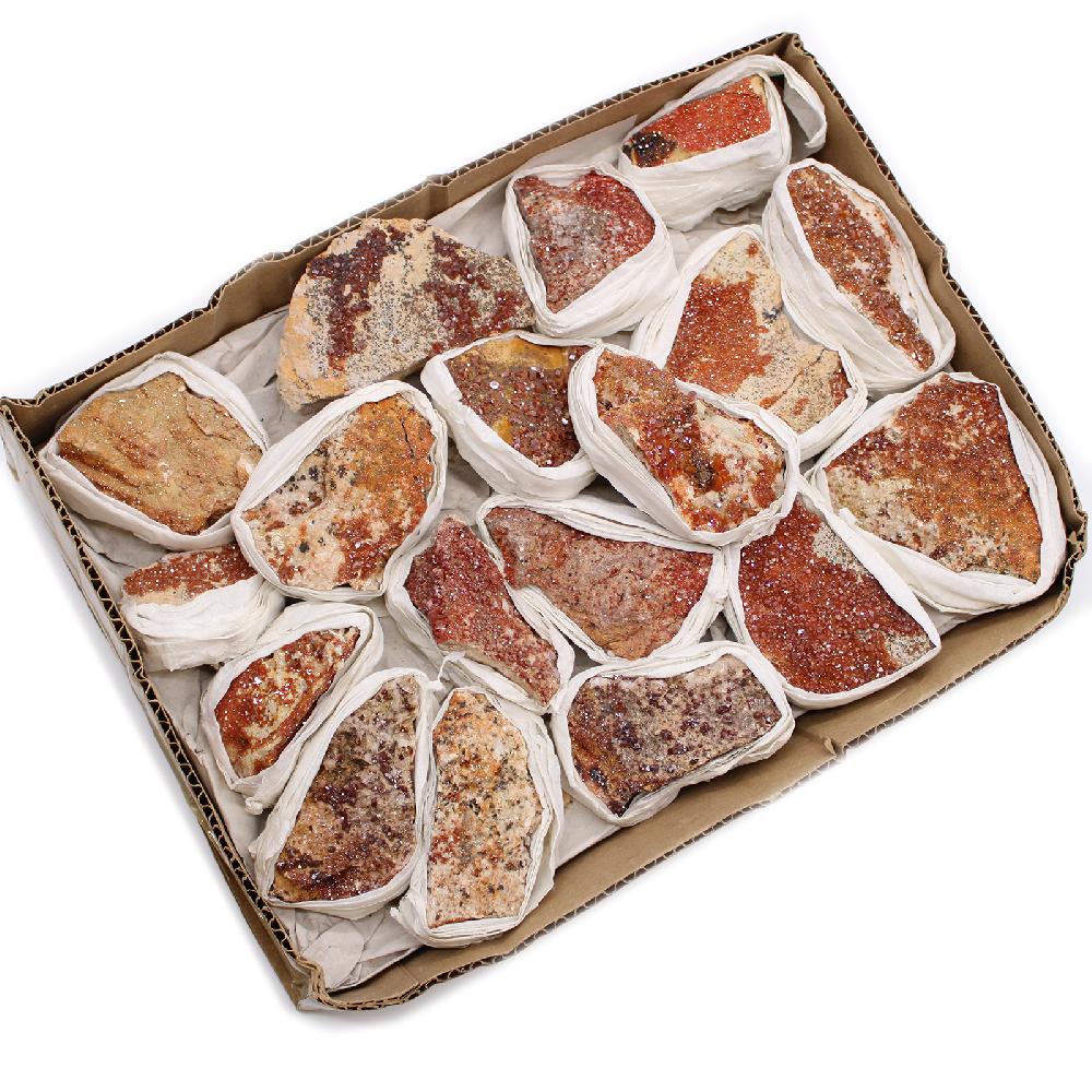 Mineral Specimens -Vanadinite (approx 20 Pieces)