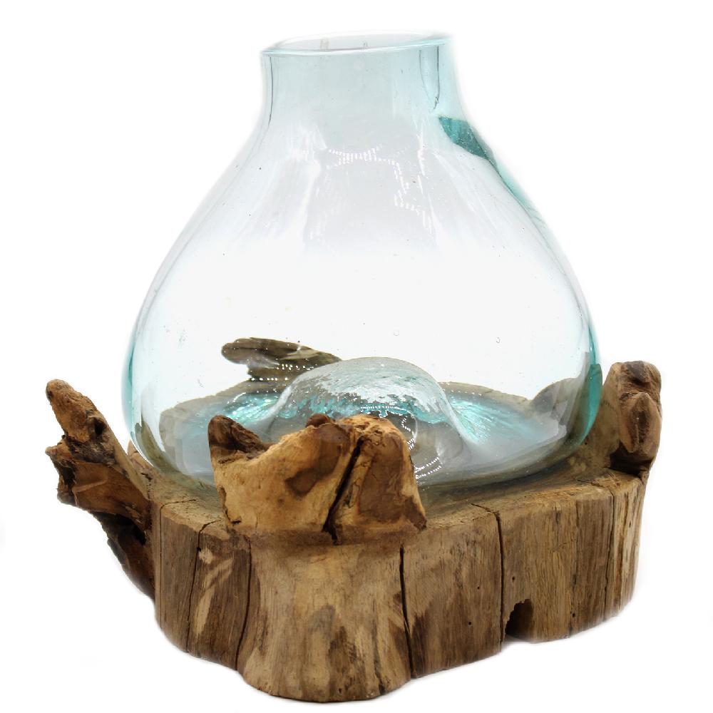 Molten Glass Large Fish Tank 3.7 Litre (with Light Cavity)- 30cm
