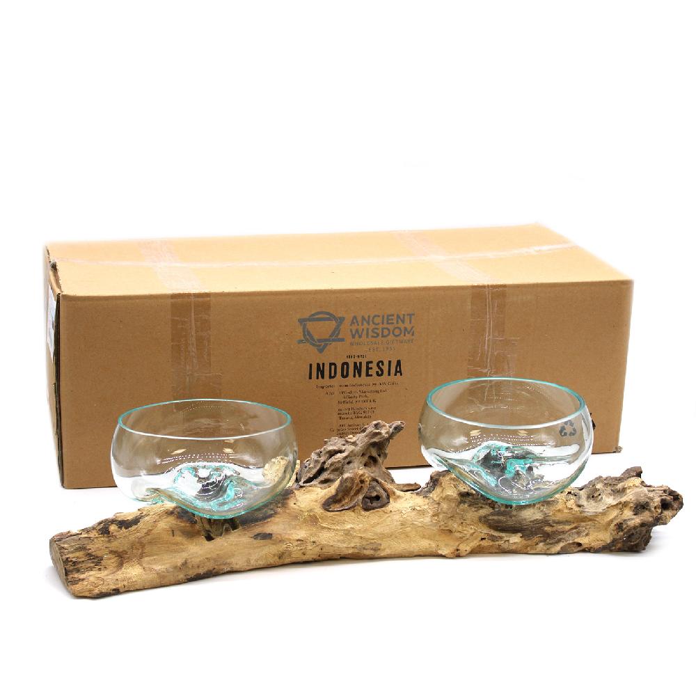 Molton Glass On XLarge Double Stand - 70cm