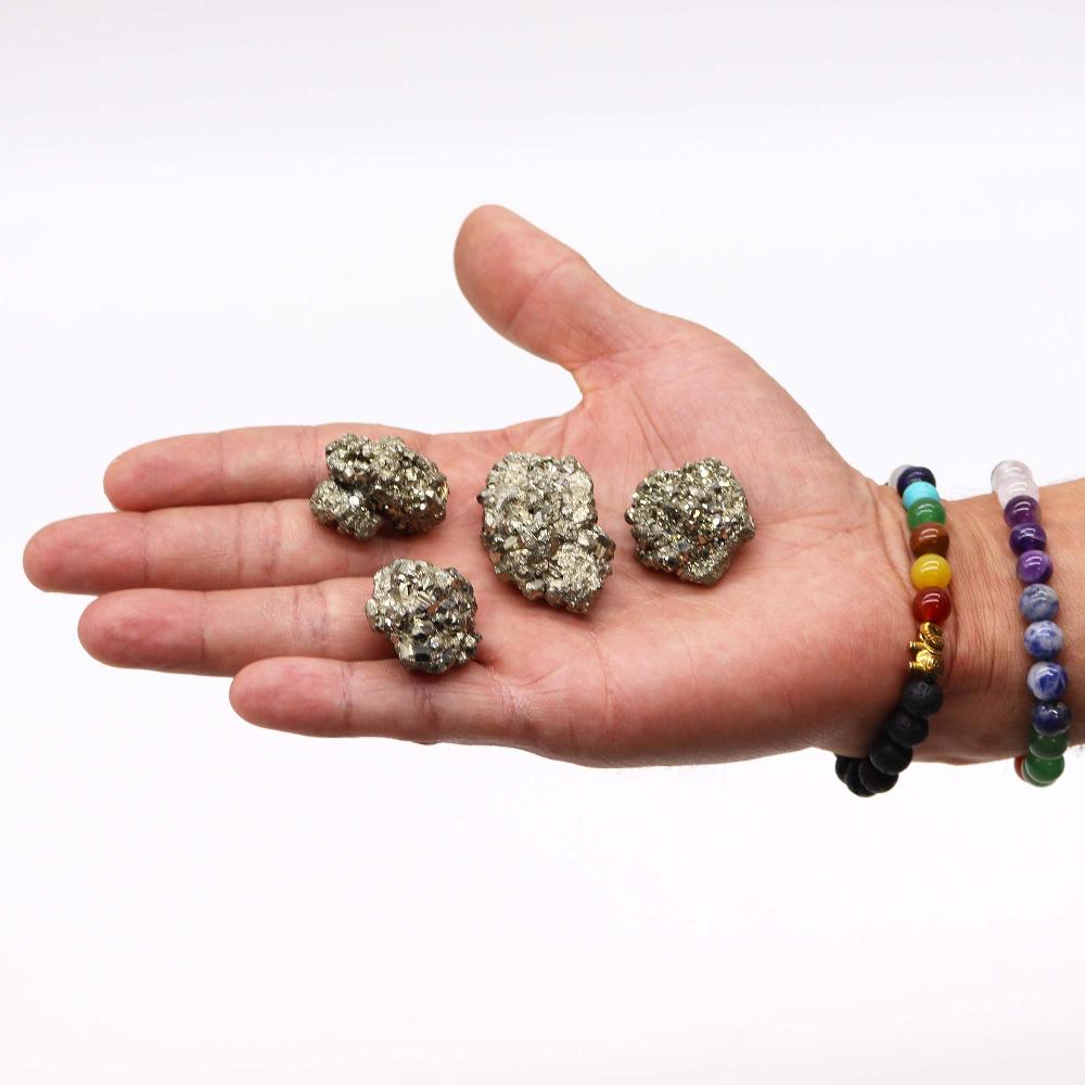 Peruvian Pyrite - First Grade Medium Size- (200gms Approx 6 Pieces 35-50mm)