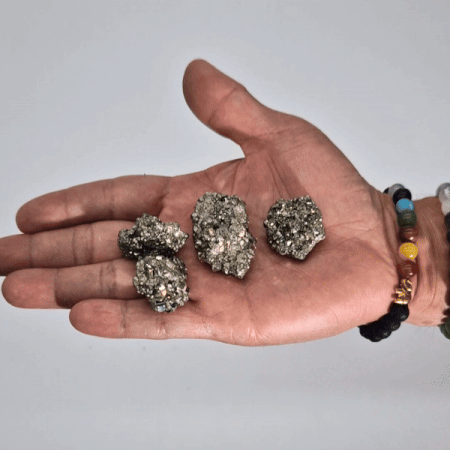 Peruvian Pyrite - First Grade Medium Size- (200gms Approx 6 Pieces 35-50mm)