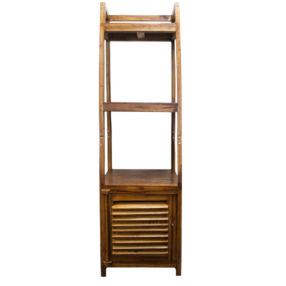 Recycled Teak-wood Open Shelf Display