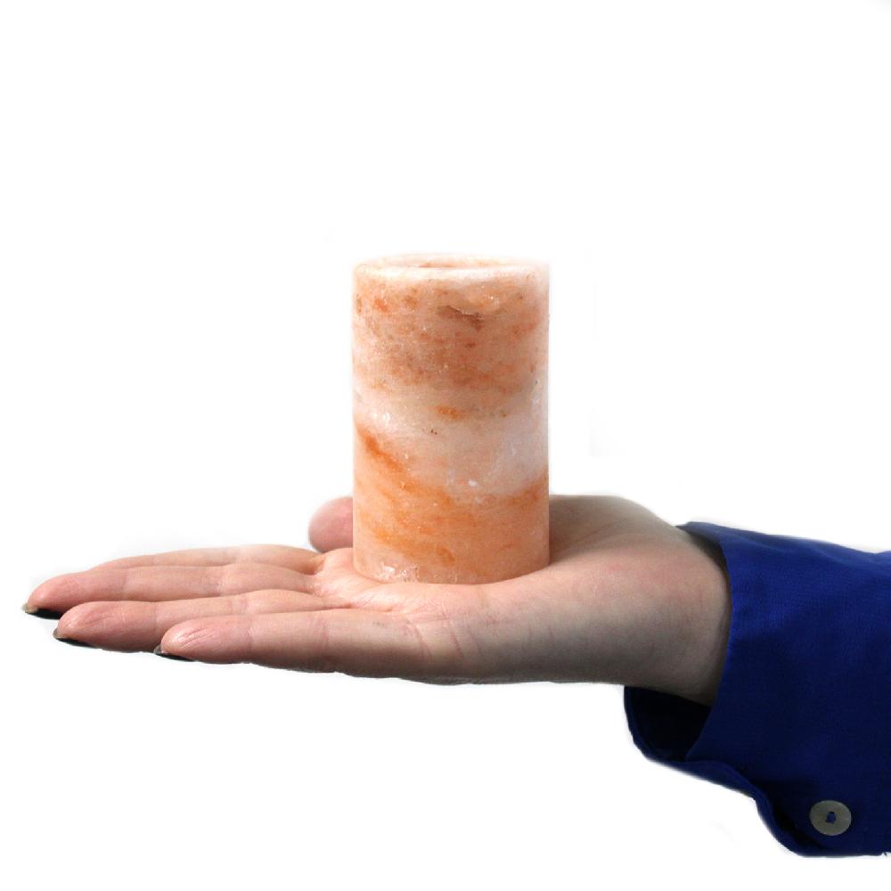 Set Of 2 Himalayan Salt Shot Glasses & Wood Serving Tray