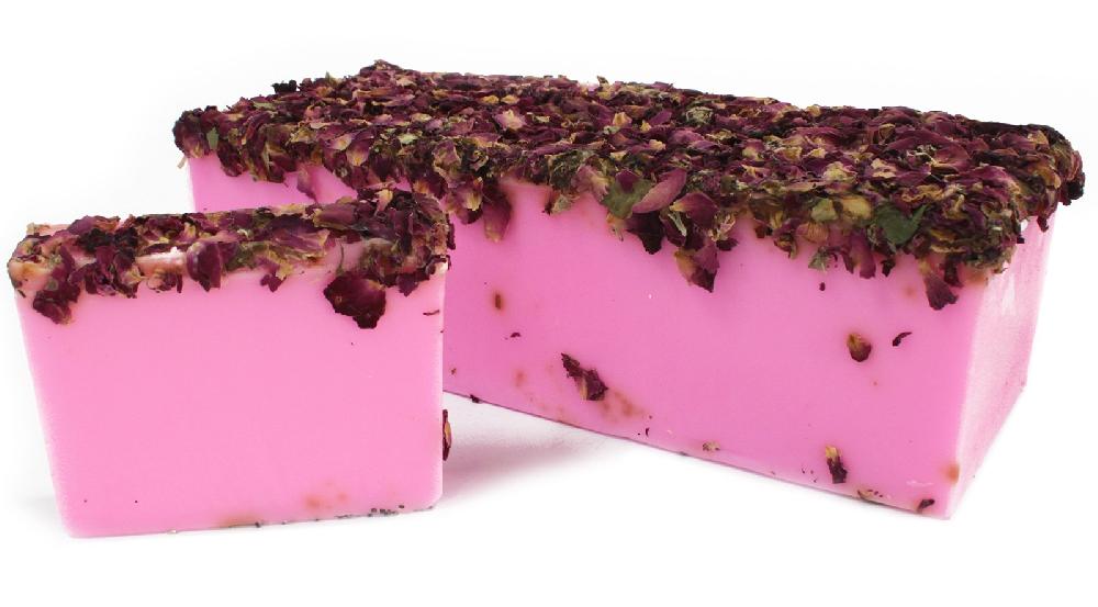 Sliced Soap Loaf (13pcs) - Rose & Rose Petals