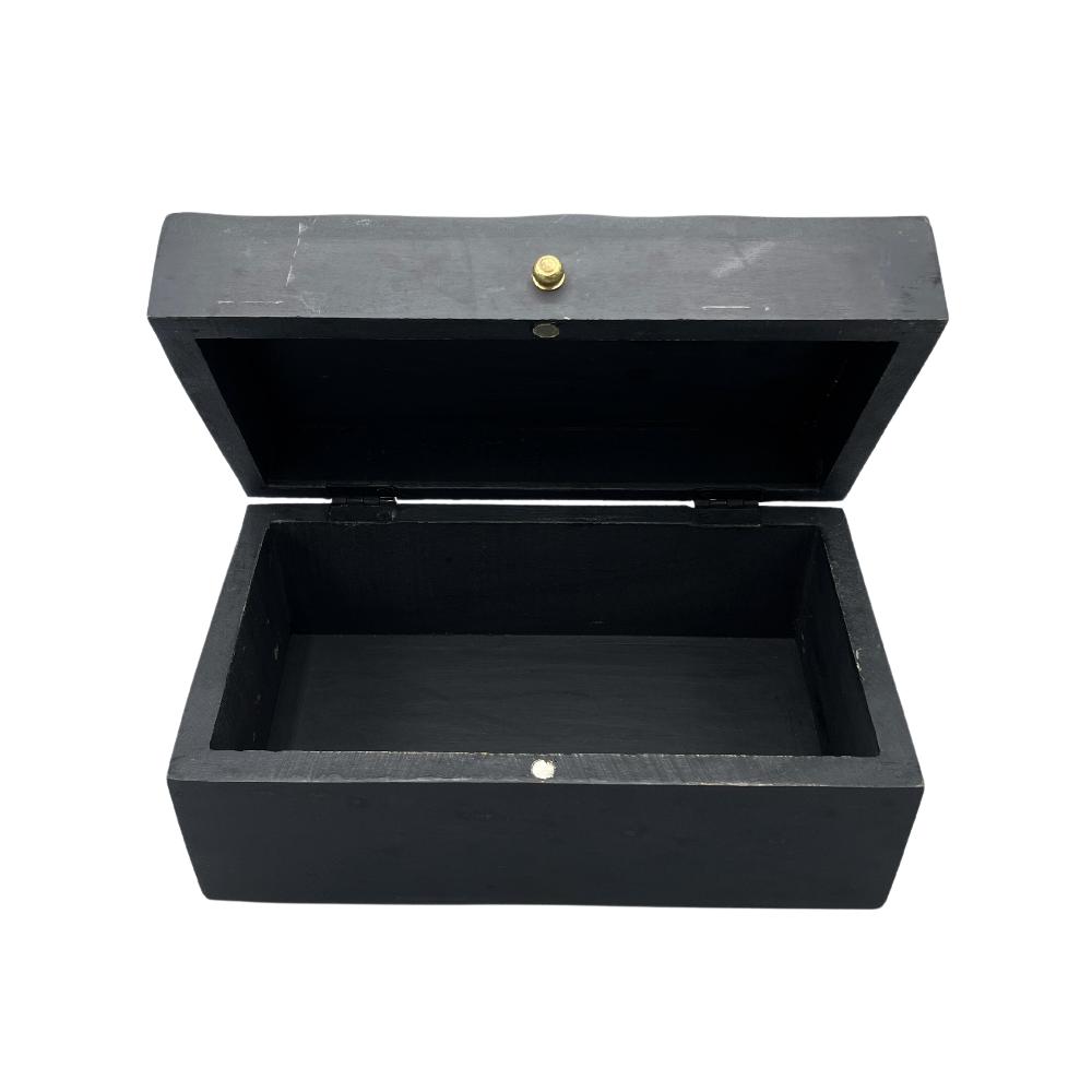 Vintage Deco - Multi Purpose Box - 22x12x10cm - Black Swirls