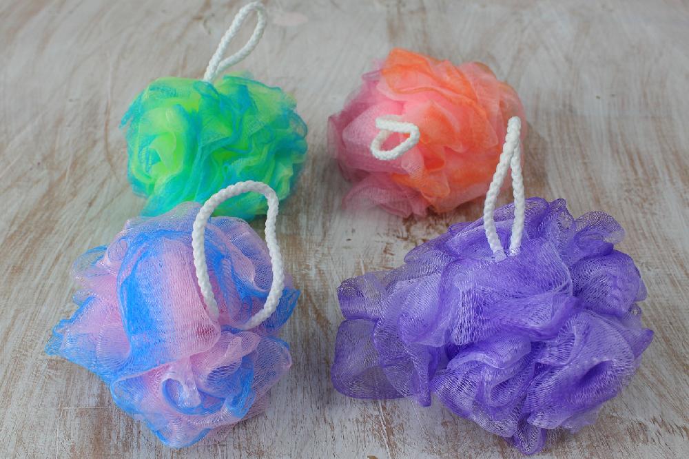 100x Pretty Variegated Scrunchies 4 asst (display tube) - 40gm