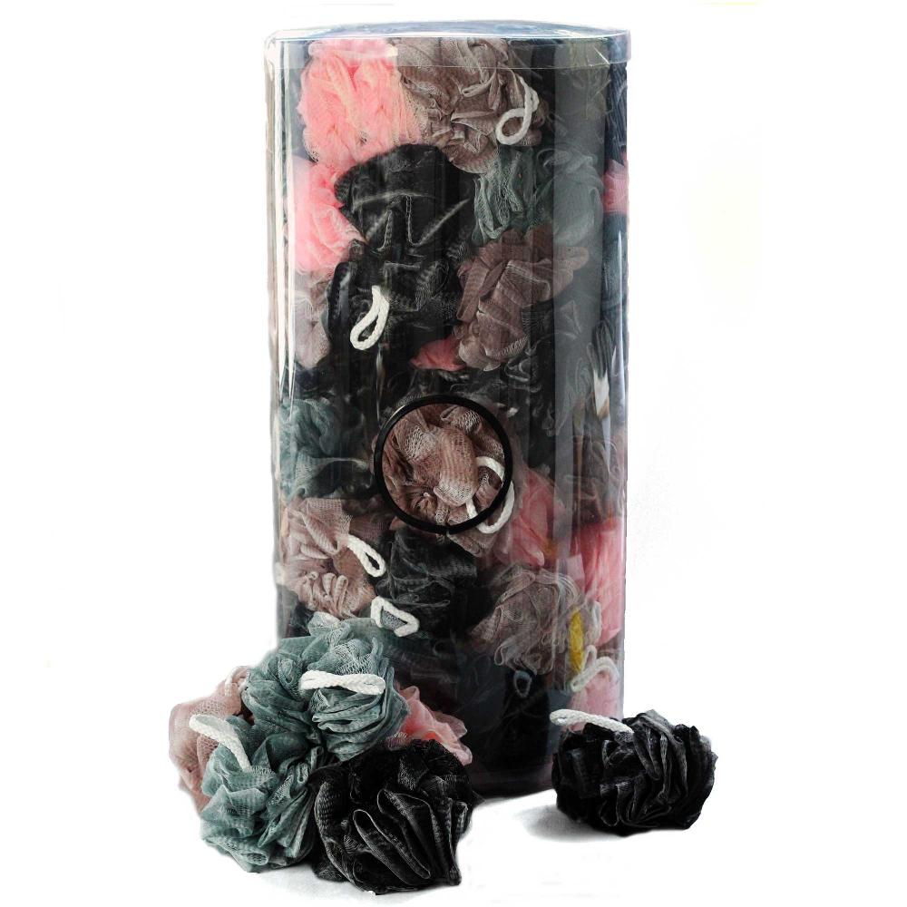 100x Tube of 100 Two Tones Scrunchies 4 asst (display tube) - 50gm