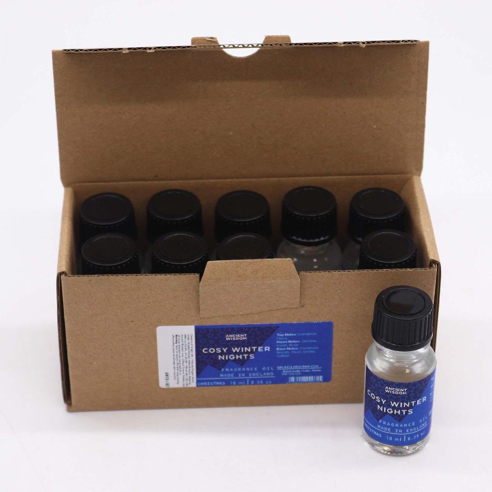 10x 10ml Cosy Winter Nights Fragrance Oil