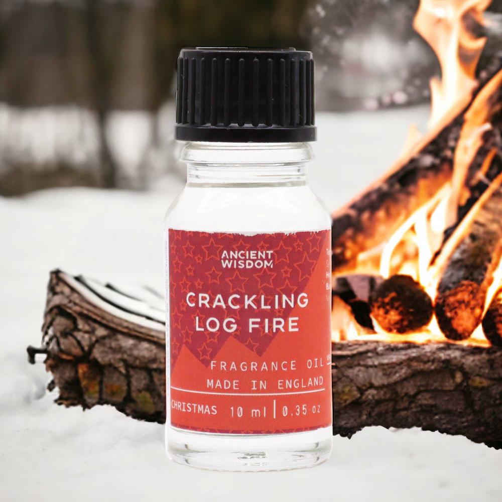 10x 10ml Crackling Log Fire Fragrance Oil