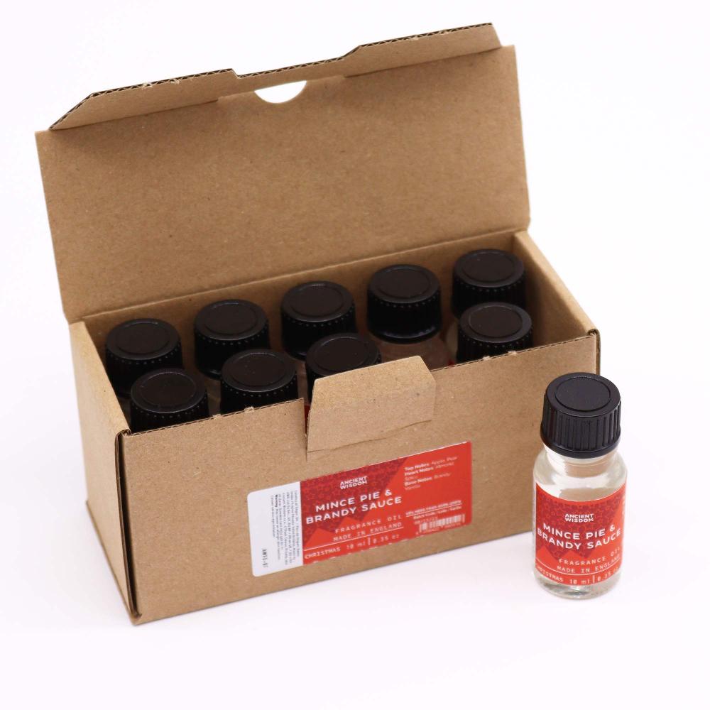 10x 10ml Mince Pie & Brandy Sauce Fragrance Oil
