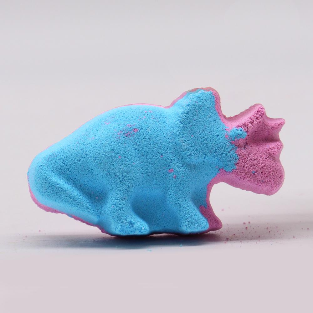 10x Dinosaur Bath Bomb 80g - Blueberry