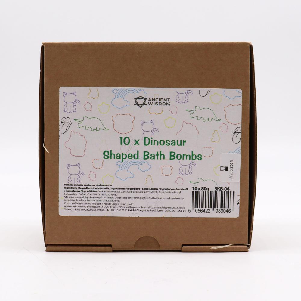 10x Dinosaur Bath Bomb 80g - Blueberry