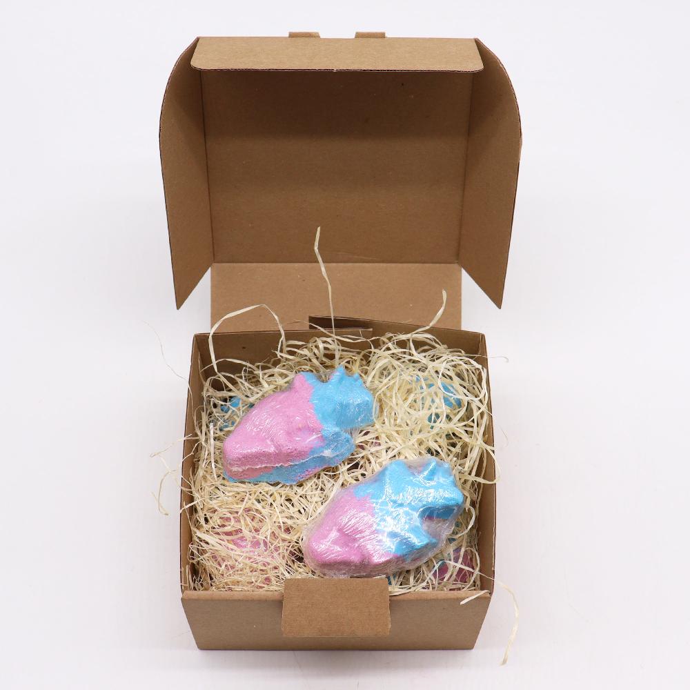 10x Dinosaur Bath Bomb 80g - Blueberry