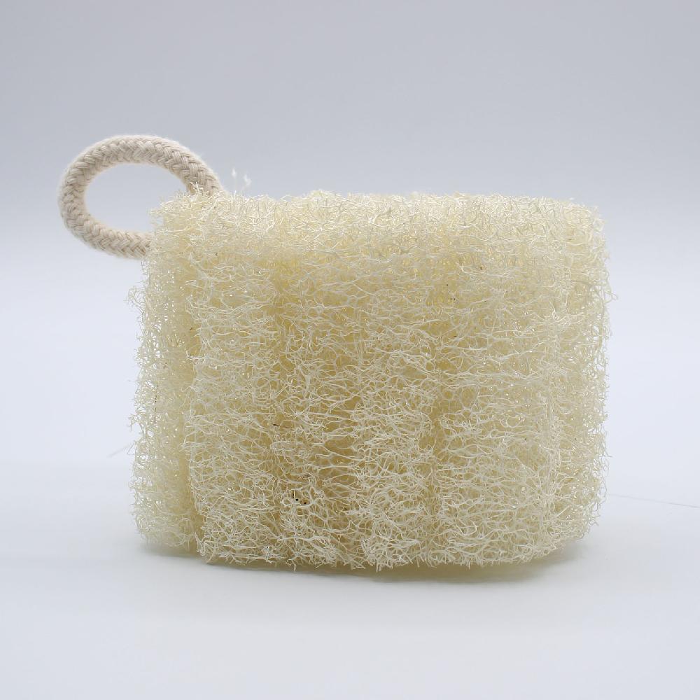 10x Egyptian Luxury Loofah With Cotton String - Non-Compressed - 8-12cm