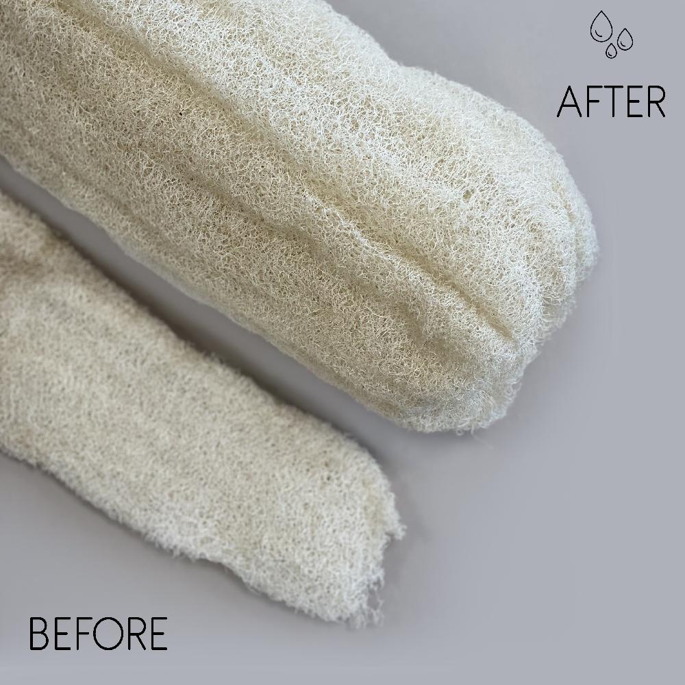 10x Egyptian Luxury Whole Loofah - Compressed - 35-50cm