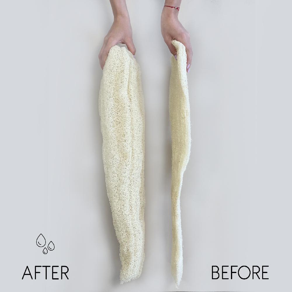 10x Egyptian Luxury Whole Loofah - Compressed - 35-50cm