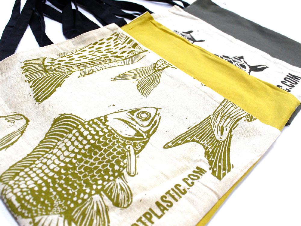10x Lrg 2x4oz Reversable Cotton Bag 38x42cm - (2 Designs)