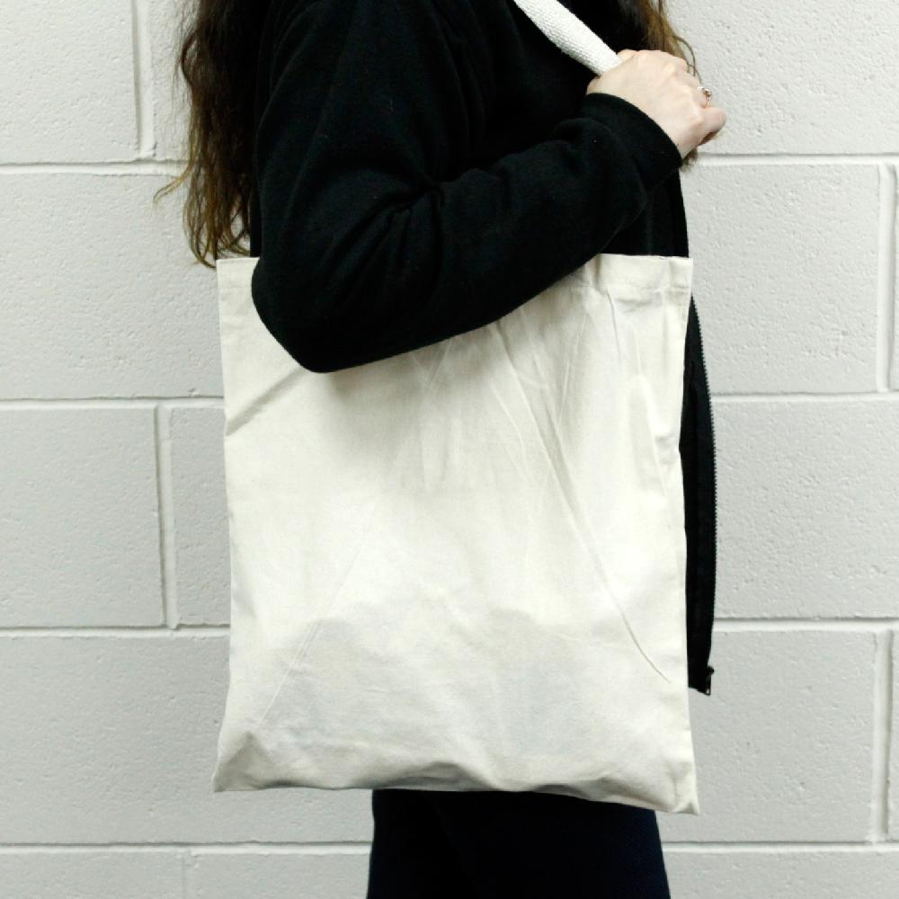 10x Lrg Natural 6oz Cotton Bag 38x42cm