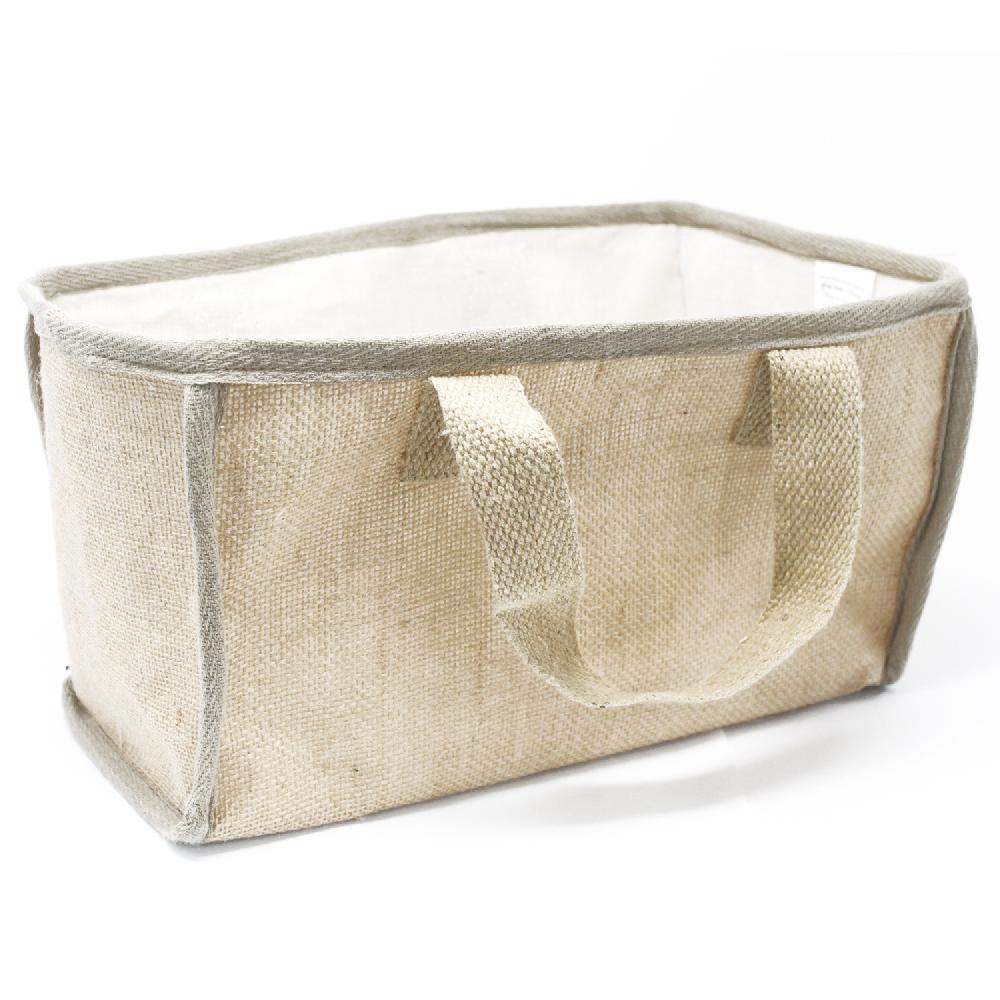 10x Lrg Shopping Basket - 33x18x20cm - Nat