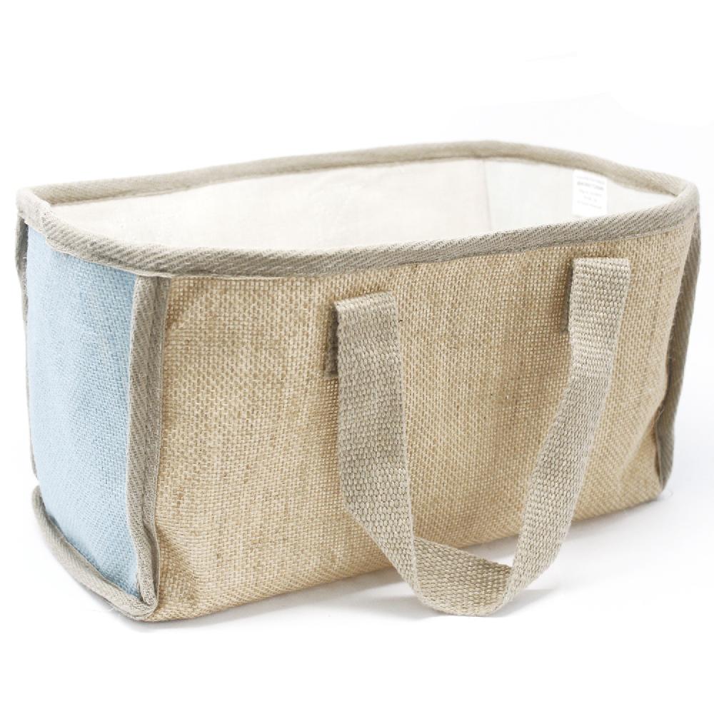 10x Lrg Shopping Basket - 33x18x20cm - Teal