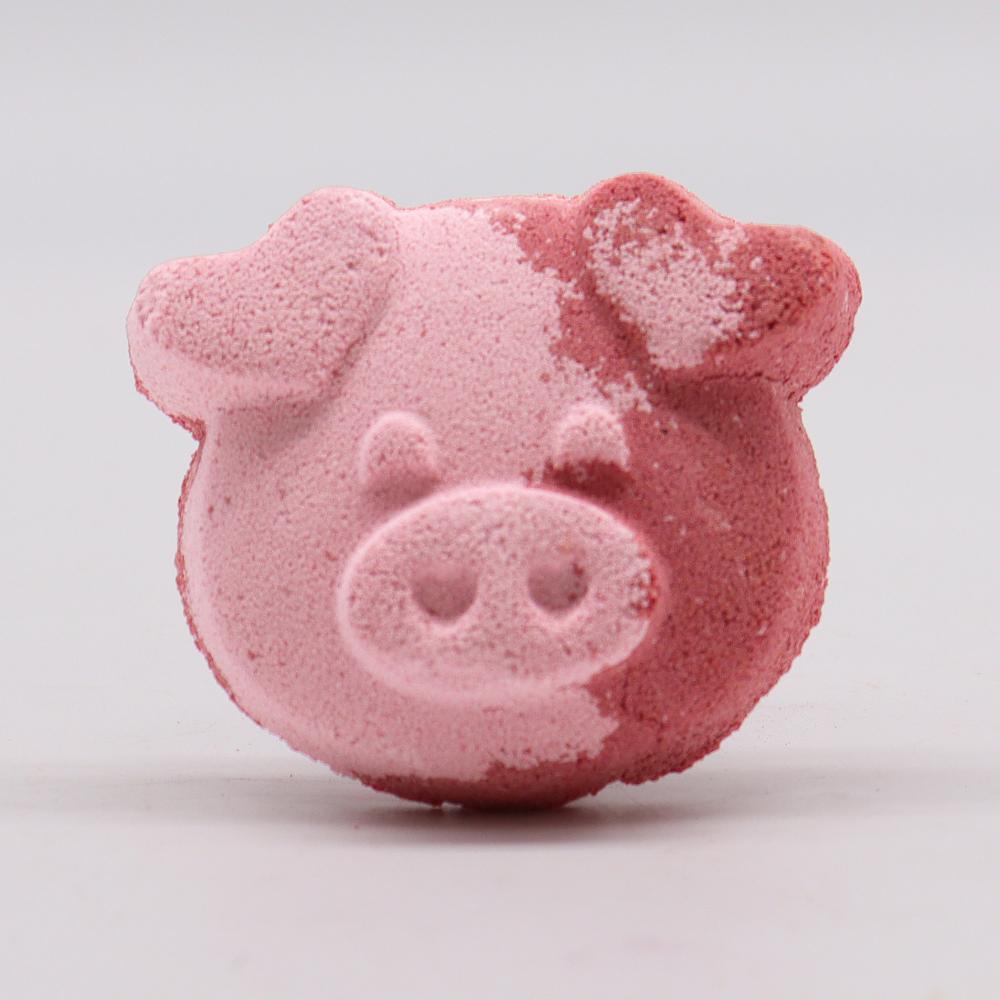 10x Pig Bath Bomb 70g - Vanilla Cup Cake
