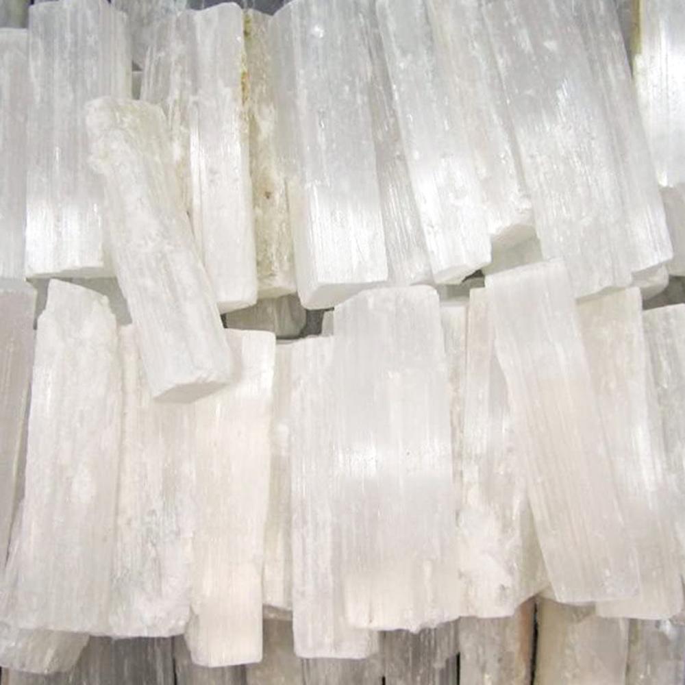 10x Selenite Stick Raw Crystal - Natural Stone 10 Cm (4 Inch)