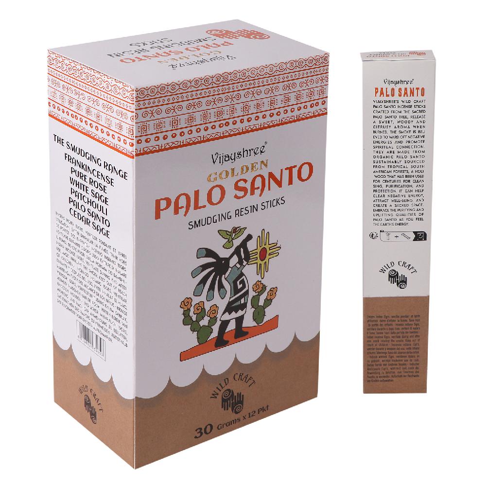 12x 30g Golden Palo Santo Smudging Resin Sticks
