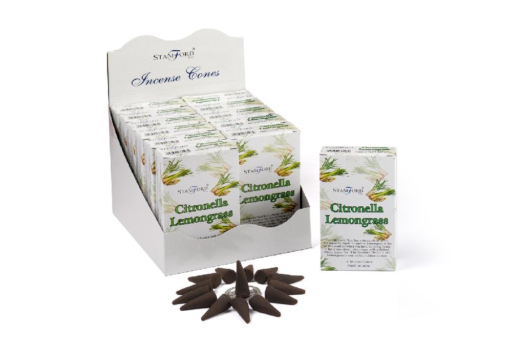 12x Citronella & Lemongrass Incense Cones