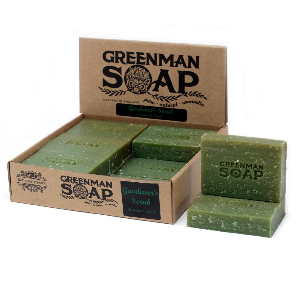 12x Greenman Soap 100g - Gardener's Scrub