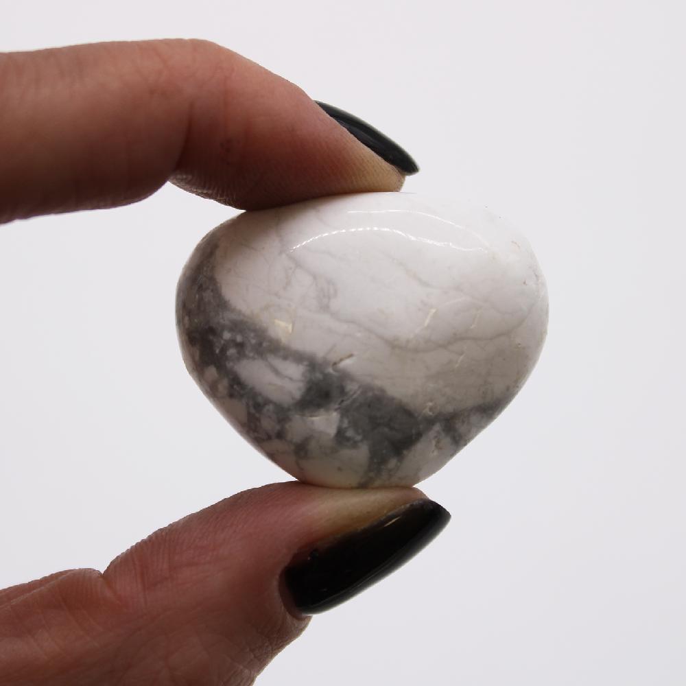 12x Medium African Tumble Stone - White Howlite - Magnesite