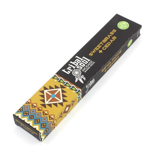 12x Tribal Soul Incense- Sweert Grass + Cedar