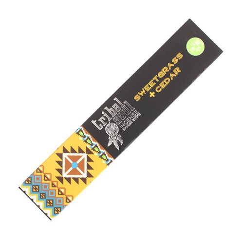 12x Tribal Soul Incense- Sweert Grass + Cedar