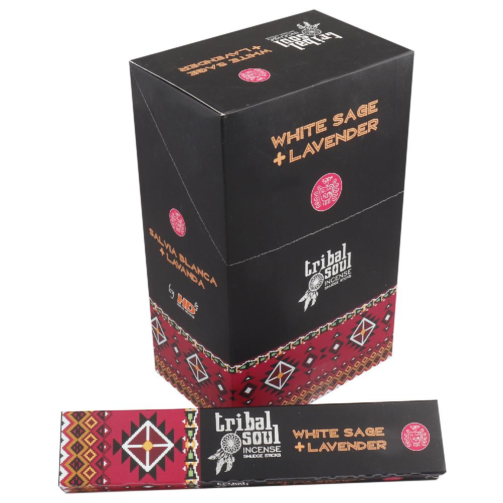 12x Tribal Soul Incense- White Sage + Lavender