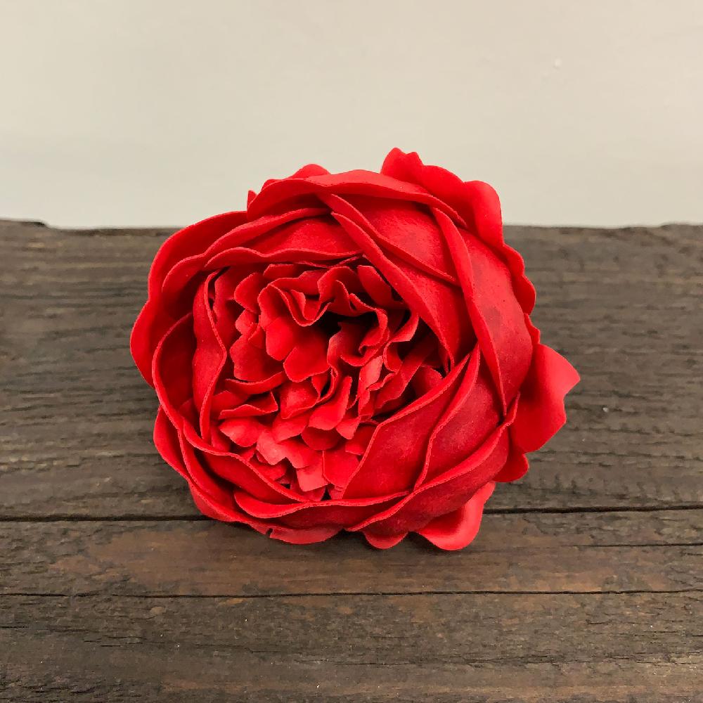 16x Craft Soap Flower - Ext Large Peony - Red