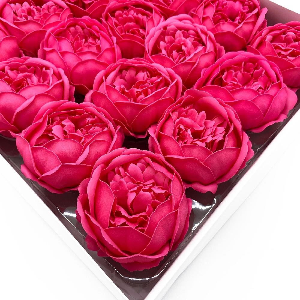 16x Craft Soap Flower - Ext Large Peony - Rose