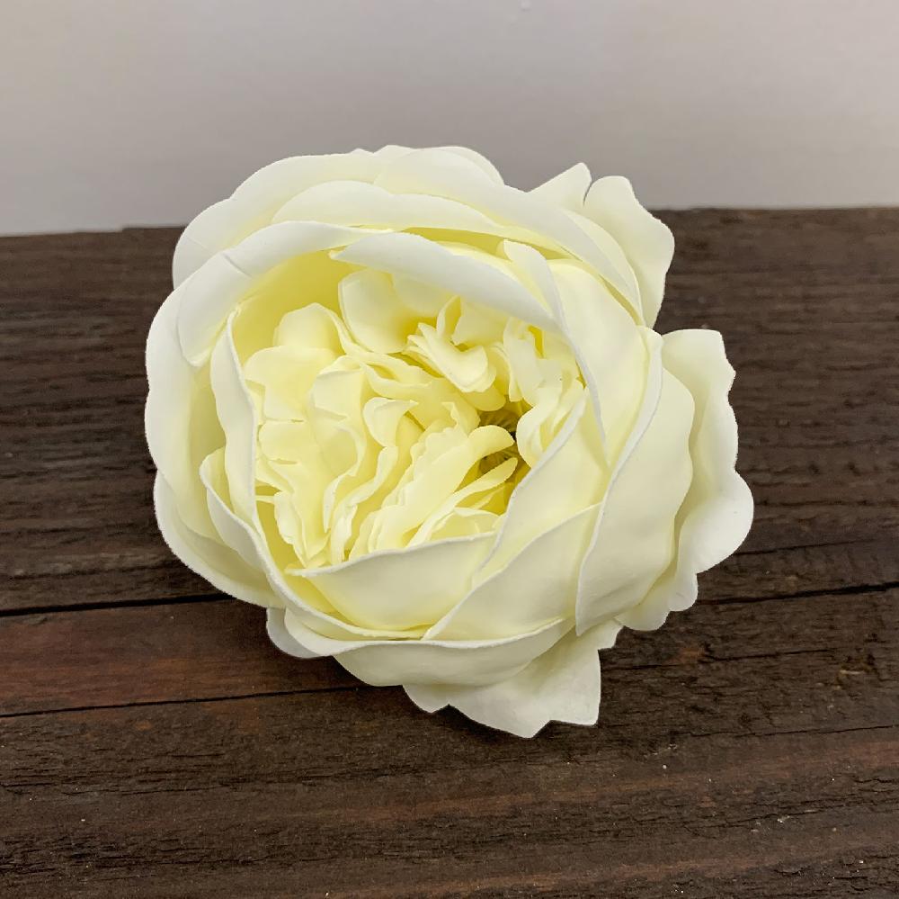 16x Craft Soap Flower - Ext Large Peony - White