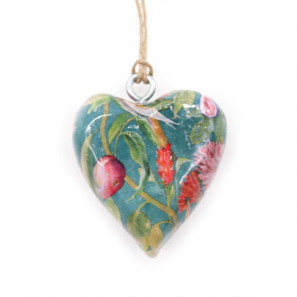 24x Lrg Decor Wood Hearts - Bird & Floral (24)