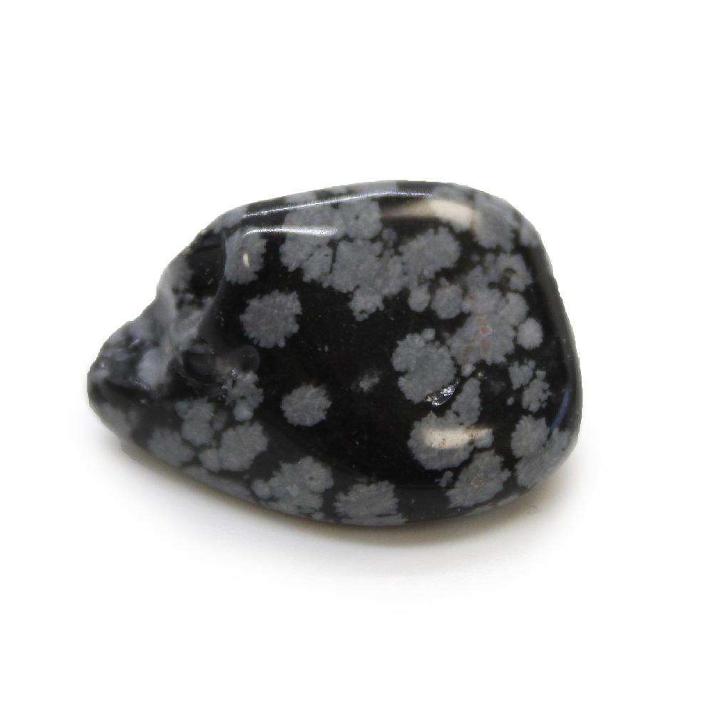 24x M Tumble Stone - Obsidian Snowflake