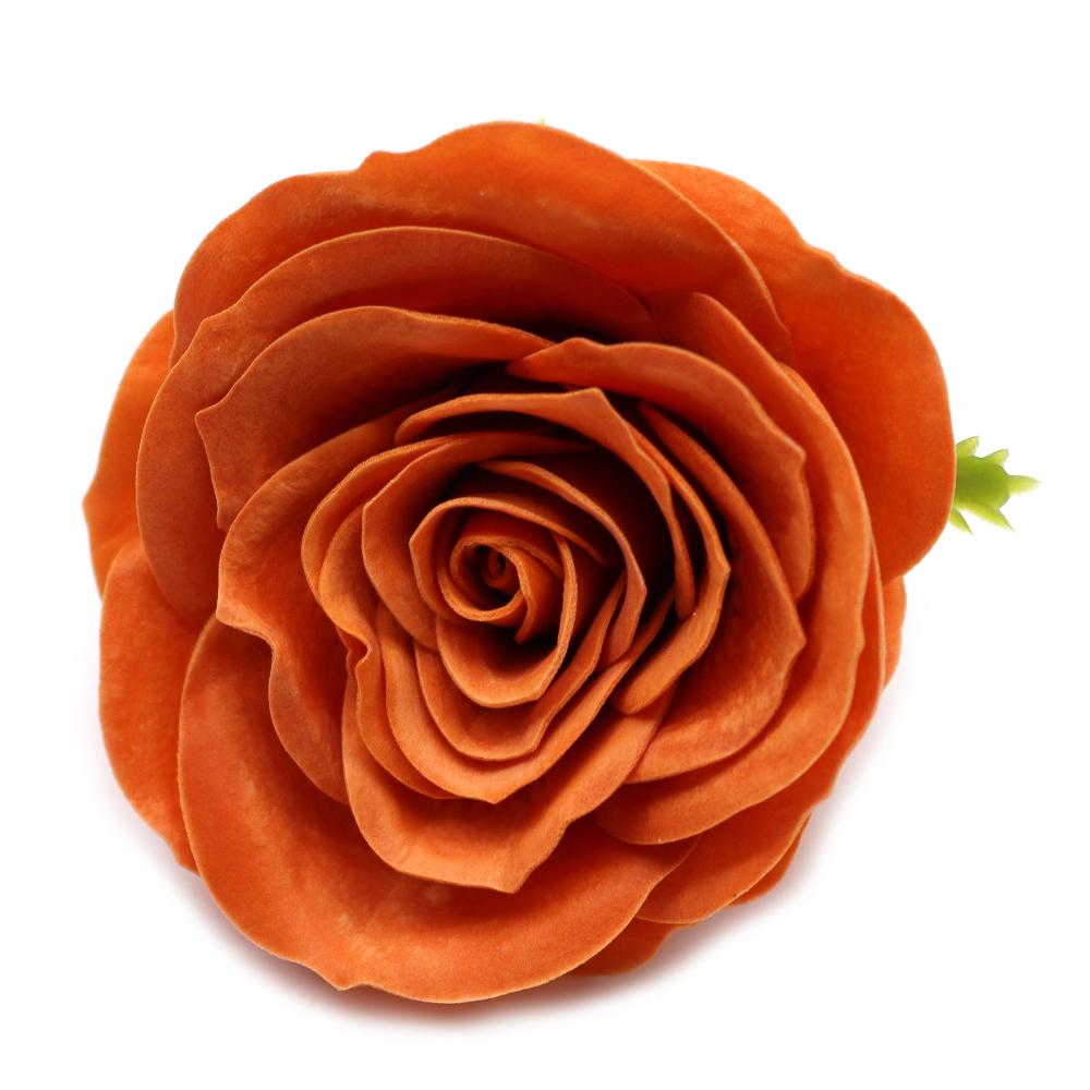 25x Craft Soap Flower - Lrg (7-Layer) Vintage Rose - Java Clove
