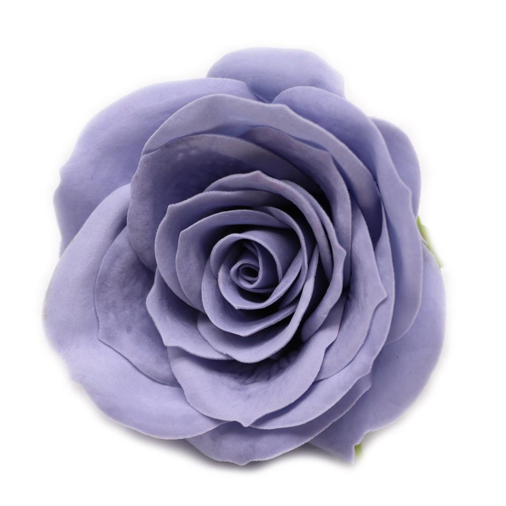 25x Craft Soap Flower - Lrg (7-Layer) Vintage Rose - Steal Blue