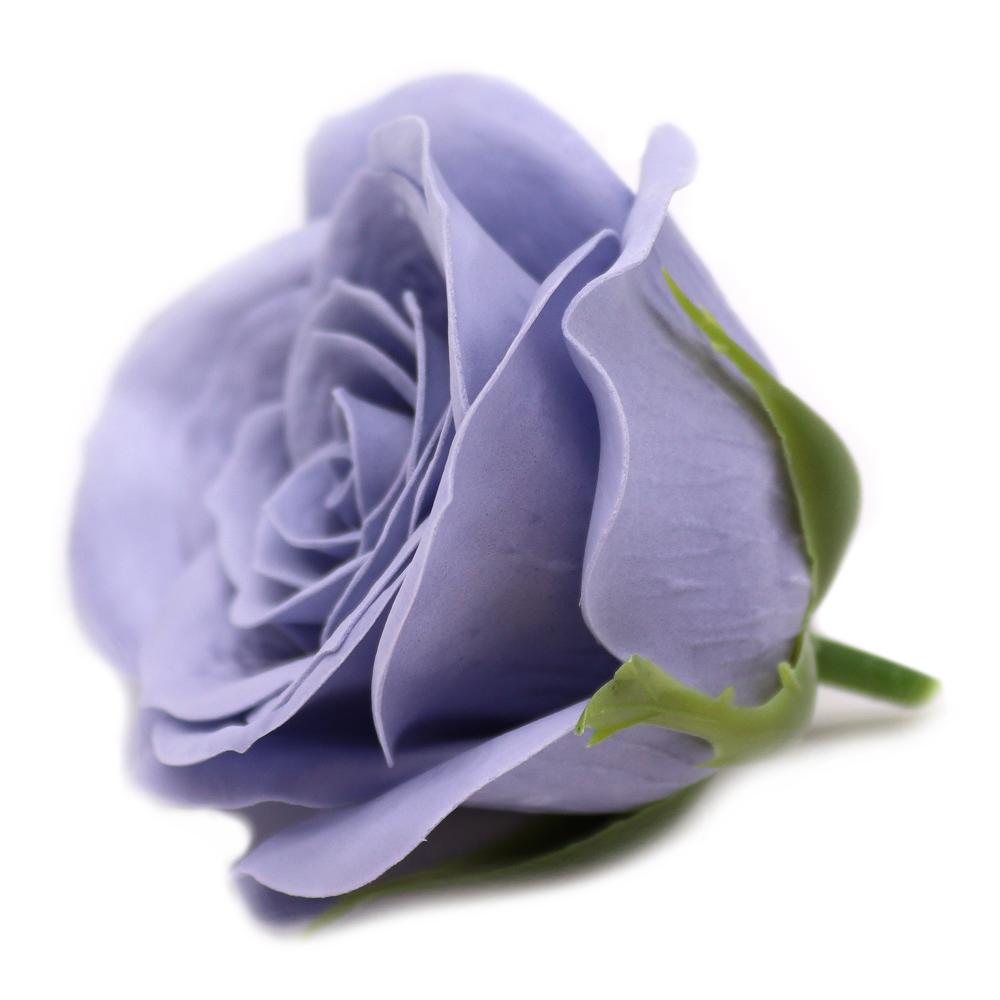 25x Craft Soap Flower - Lrg (7-Layer) Vintage Rose - Steal Blue
