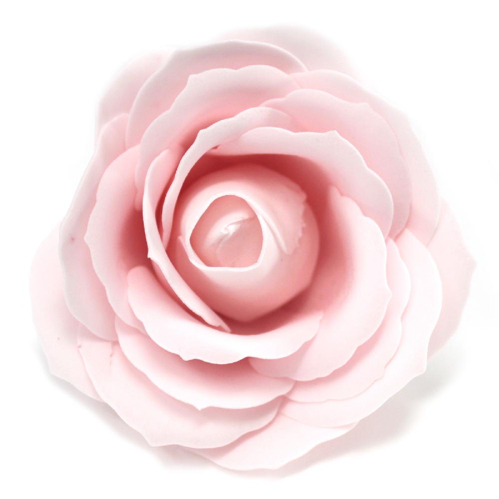 25x Craft Soap Flowers - Lrg Rose - Pink
