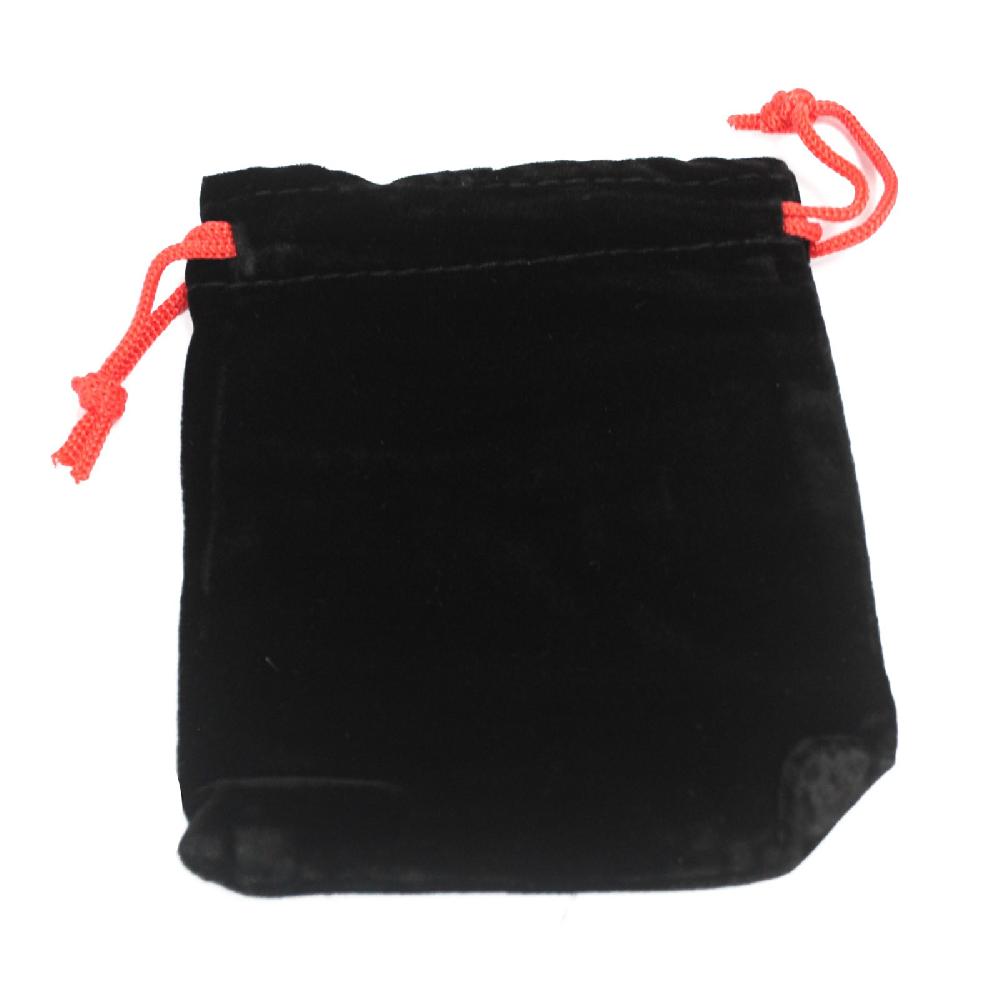 25x Quality Velvet Pouch - Black 10x12cm