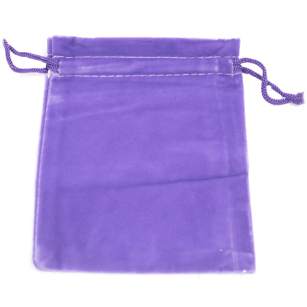 25x Quality Velvet Pouch - Purple 10x12cm