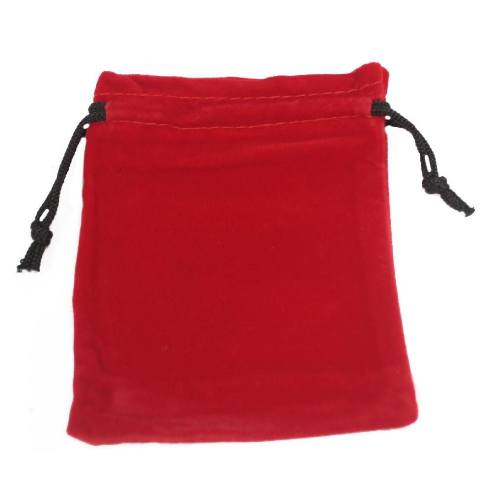 25x Quality Velvet Pouch - Red 10x12cm