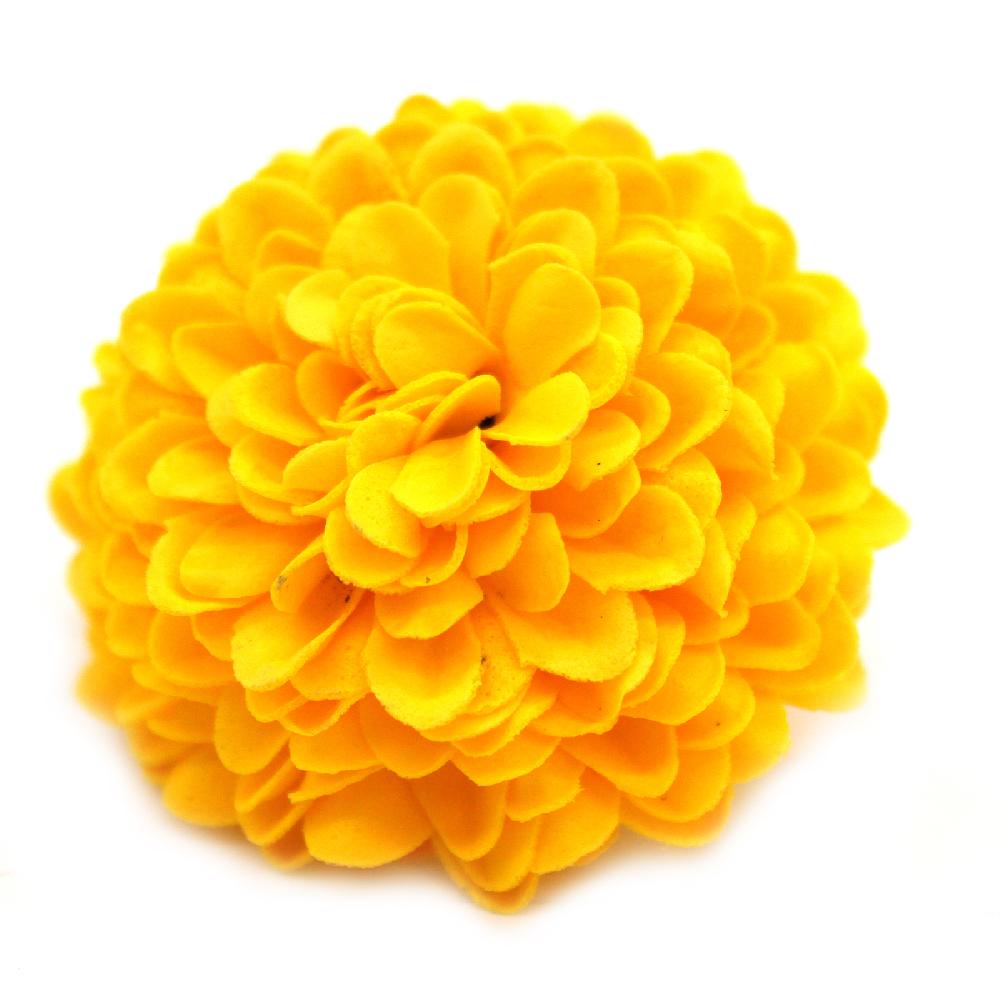28x Craft Soap Flower - Small Chrysanthemum - Yellow