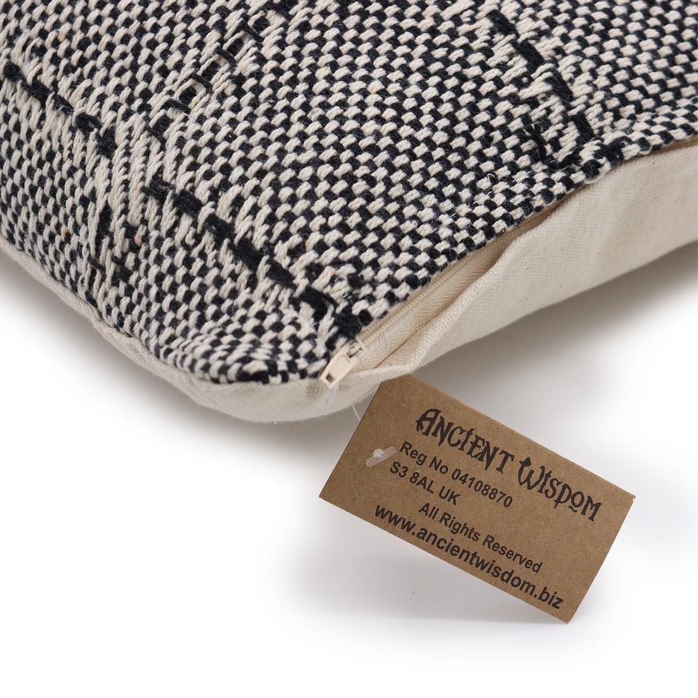 2x Classic Cushion Cover - Squares Grey - 40x40cm