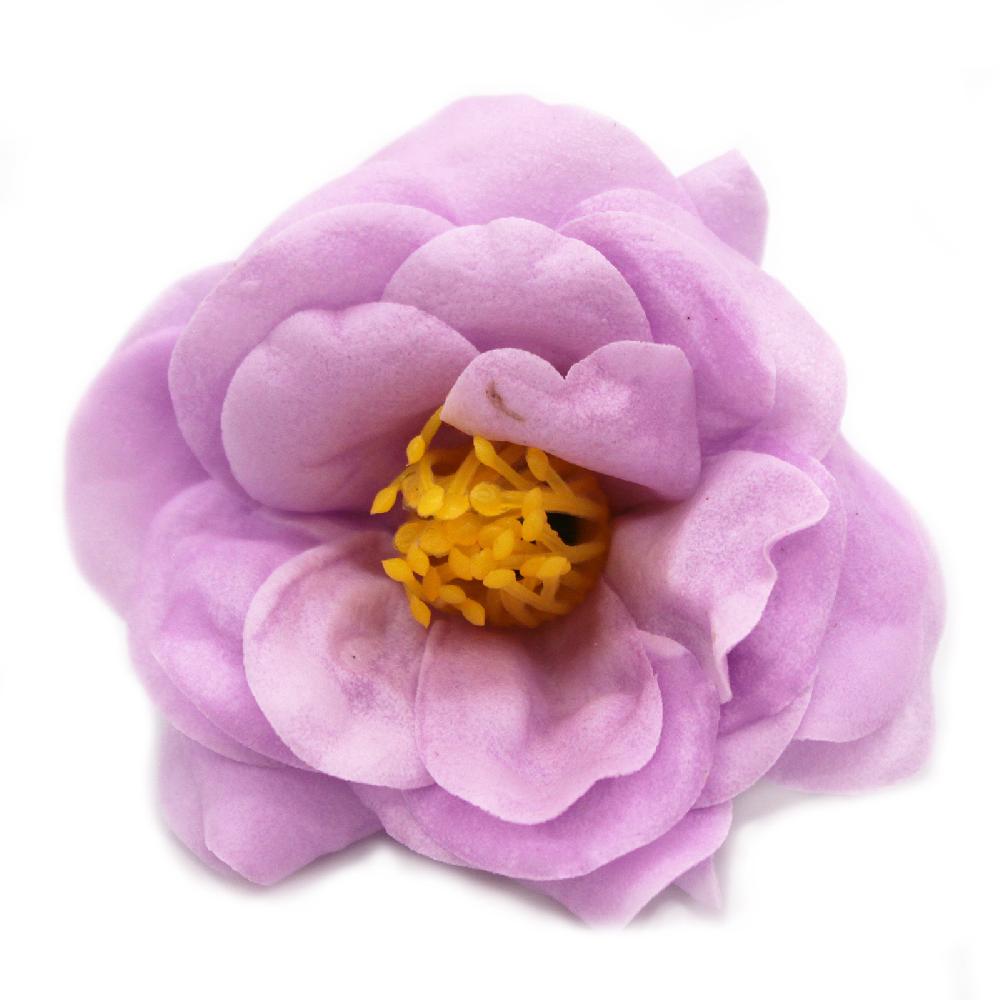 36x Craft Soap Flower - Camellia - Light Purple